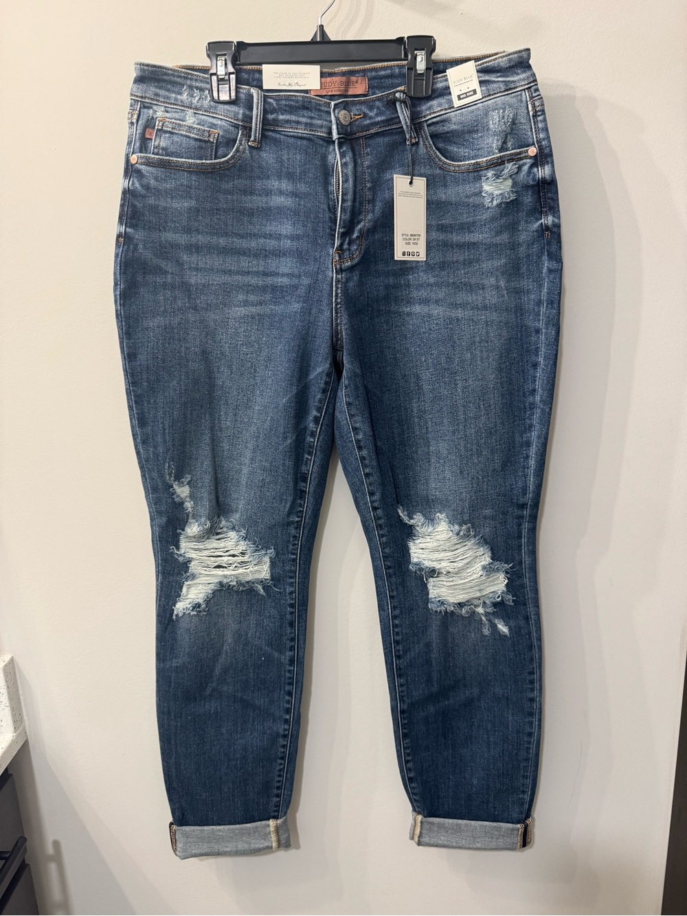 Judy blue mid rise boyfriend jeans